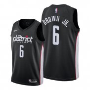 Camiseta Washington Wizards Troy Marron Jr. NO 6 Ciudad Edition Negro