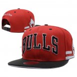 Gorra Chicago Bulls Adjustable Mitchell & Ness Snapback Negro Rojo