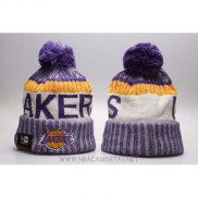 Gorra Beanie Los Angeles Lakers Violeta Blanco