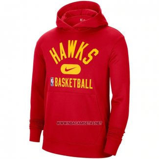 Sudaderas con Capucha Atlanta Hawks Performance Practice 2021-2022 Rojo