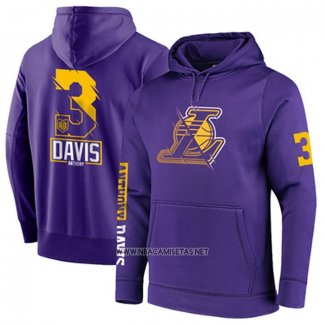 Sudaderas con Capucha Los Angeles Lakers Anthony Davis Violeta