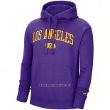 Sudaderas con Capucha Los Angeles Lakers Heritage Essential Violeta
