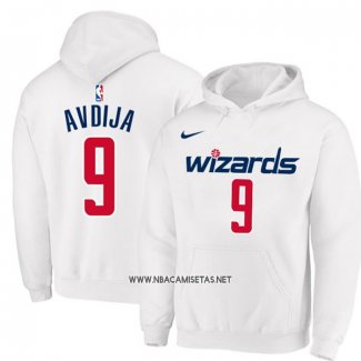 Sudaderas con Capucha Washington Wizards Deni Avdija Blanco