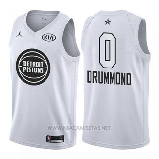 Camiseta All Star 2018 Detroit Pistons Andre Drummond NO 0 Blanco