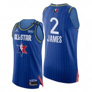 Camiseta All Star 2020 Western Conference Lebron James NO 2 Azul