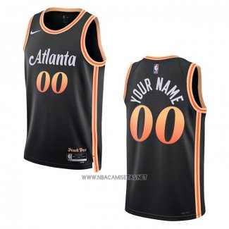 Camiseta Atlanta Hawks Personalizada Ciudad 2022-23 Negro