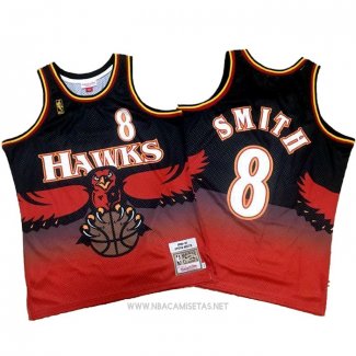 Camiseta Atlanta Hawks Steve Smith NO 8 Retro Rojo