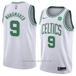 Camiseta Boston Celtics Brad Wanamaker NO 9 Association 2018 Blanco