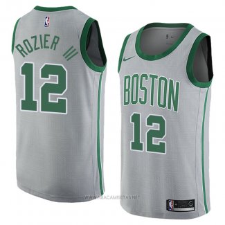Camiseta Boston Celtics Terry Rozier III NO 12 Ciudad 2018 Gris
