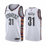 Camiseta Brooklyn Nets Jarrett Allen NO 31 Ciudad Blanco