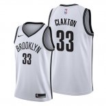 Camiseta Brooklyn Nets Nicolas Claxton NO 33 Association 2019-20 Blanco