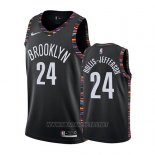 Camiseta Brooklyn Nets Rondae Hollis Jefferson NO 24 Ciudad 2019 Negro