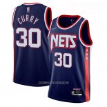 Camiseta Brooklyn Nets Seth Curry NO 30 Ciudad 2021-22 Azul