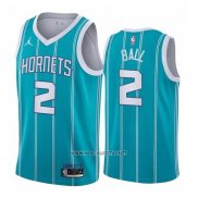 Camiseta Charlotte Hornets LaMelo Ball NO 2 Icon 2020-21 Verde