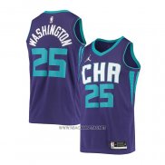 Camiseta Charlotte Hornets P.J. Washington NO 25 Statement 2020-21 Violeta