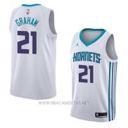 Camiseta Charlotte Hornets Treveon Graham NO 21 Association 2018 Blanco