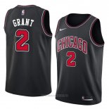 Camiseta Chicago Bulls Jerian Grant NO 2 Statement 2018 Negro