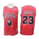 Camiseta Chicago Bulls Michael Jordan NO 23 Mitchell & Ness Rojo