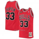 Camiseta Chicago Bulls Scottie Pippen NO 33 1997-98 NBA Finals Mitchell & Ness Rojo