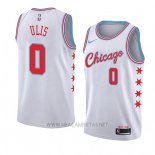 Camiseta Chicago Bulls Tyler Ulis NO 0 Ciudad 2018 Blanco