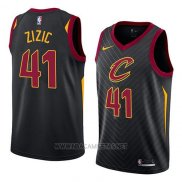 Camiseta Cleveland Cavaliers Ante Zizic NO 41 Statement 2018 Negro