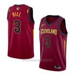 Camiseta Cleveland Cavaliers George Hill NO 3 Icon 2017-18 Finals Bound Rojo