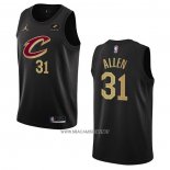 Camiseta Cleveland Cavaliers Jarrett Allen NO 31 Statement 2022-23 Negro