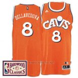 Camiseta Cleveland Cavaliers Matthew Dellavedova NO 8 Retro Naranja