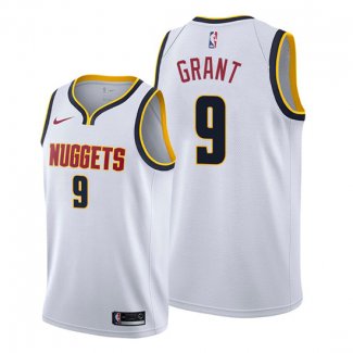 Camiseta Denver Nuggets Jerami Grant NO 9 Association 2019-20 Blanco