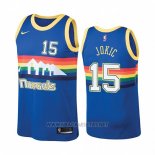 Camiseta Denver Nuggets Nikola Jokic NO 15 Hardwood Classics 2019-20 Azul