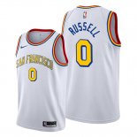 Camiseta Golden State Warriors D'angelo Russell NO 0 Classic Edition Blanco