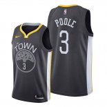 Camiseta Golden State Warriors Jordan Poole NO 3 Statement Negro