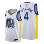 Camiseta Golden State Warriors Omari Spellman NO 4 Association Blanco