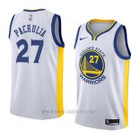 Camiseta Golden State Warriors Zaza Pachulia NO 27 Association 2018 Blanco