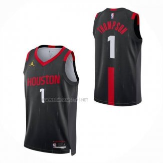 Camiseta Houston Rockets Amen Thompson NO 1 Statement 2026-27 Negro