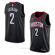 Camiseta Houston Rockets Demetrius Jackson NO 2 Statement 2018 Negro