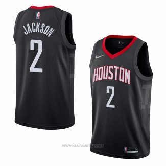 Camiseta Houston Rockets Demetrius Jackson NO 2 Statement 2018 Negro