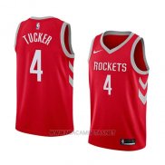 Camiseta Houston Rockets P.j. Tucker NO 4 Icon 2017-18 Rojo