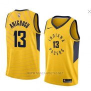 Camiseta Indiana Pacers Ike Anigbogu NO 13 Statement 2018 Amarillo