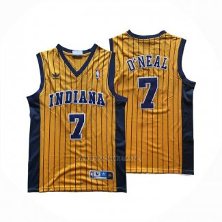 Camiseta Indiana Pacers Jermaine O'Neal NO 7 Amarillo