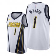 Camiseta Indiana Pacers T.j. Warren NO 1 Earned Blanco