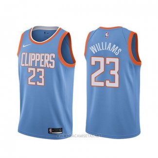 Camiseta Los Angeles Clippers Lou Williams NO 23 Ciudad Azul