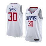 Camiseta Los Angeles Clippers Mike Scott NO 30 Association 2018 Blanco