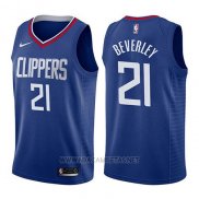 Camiseta Los Angeles Clippers Patrick Beverley NO 21 Icon 2017-18 Azul