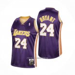 Camiseta Los Angeles Lakers Kobe Bryant NO 24 Segunda Mitchell & Ness Violeta