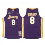 Camiseta Los Angeles Lakers Kobe Bryant NO 8 2000-01 Finals Violeta
