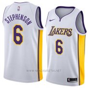 Camiseta Los Angeles Lakers Lance Stephenson NO 6 Association 2018 Blanco