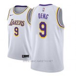 Camiseta Los Angeles Lakers Luol Deng NO 9 Association 2018-19 Blanco