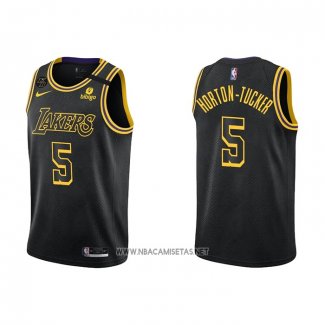 Camiseta Los Angeles Lakers Talen Horton-Tucker NO 5 Mamba 2021-22 Negro