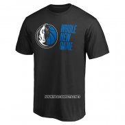 Camiseta Manga Corta Dallas Mavericks Whole New Game Negro